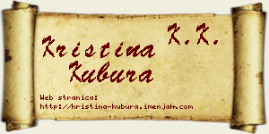 Kristina Kubura vizit kartica